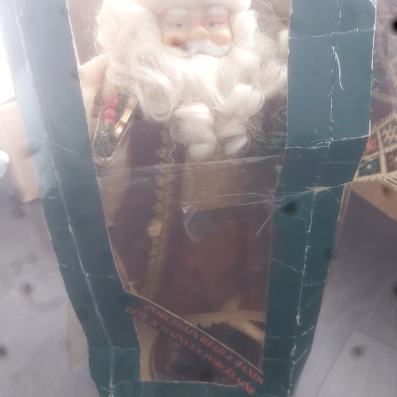 Vintage Danson Santa 16 inches porcelian head and hands with box - Picture 7 of 7
